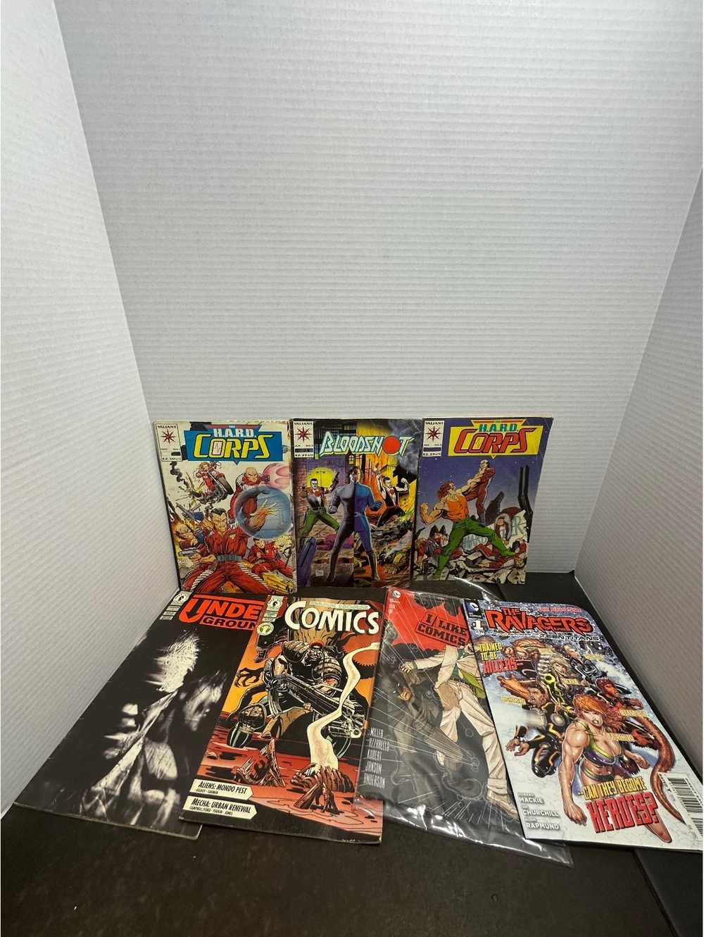 7 Comic Book Lot Valiant DC Dark Horse Bloodshot H.A.R.D. Corps DK III